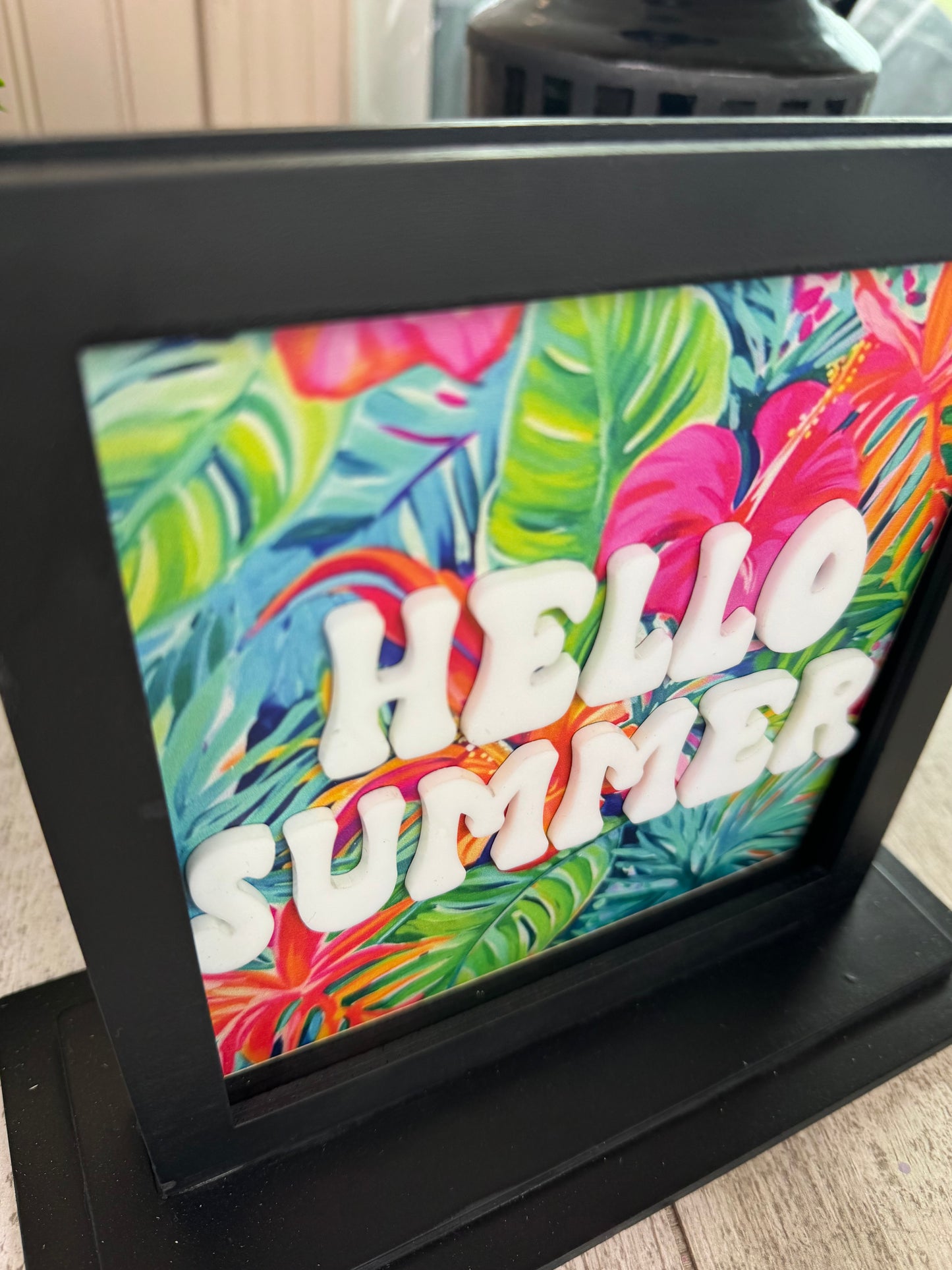 Hello Summer Interchangeable Shelf Sitter Plate