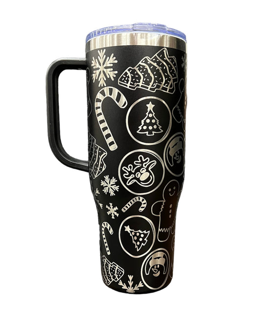 Christmas Doodle 40oz Tumbler