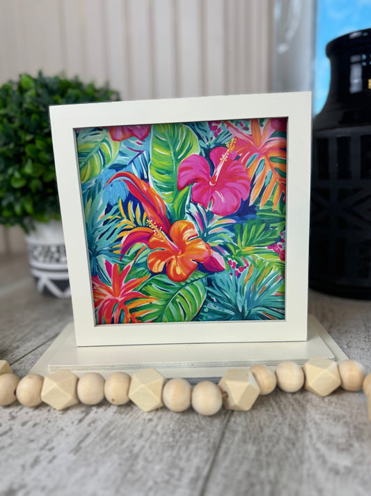 Tropical Interchangeable Shelf Sitter Plate