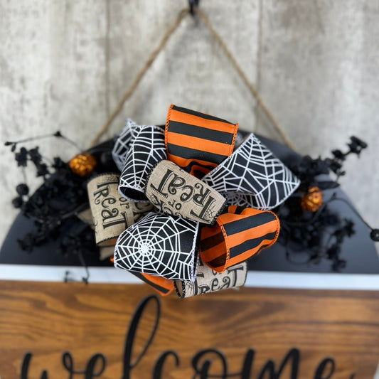 Trick or Treat Halloween Interchangeable Bow