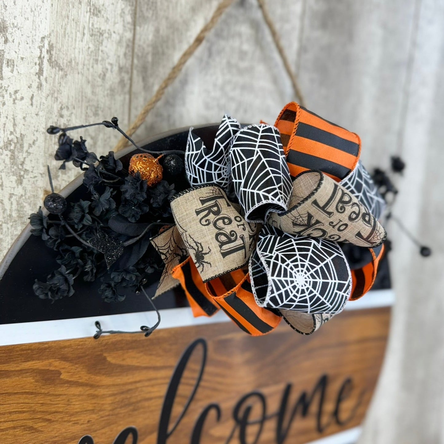 Trick or Treat Halloween Interchangeable Bow