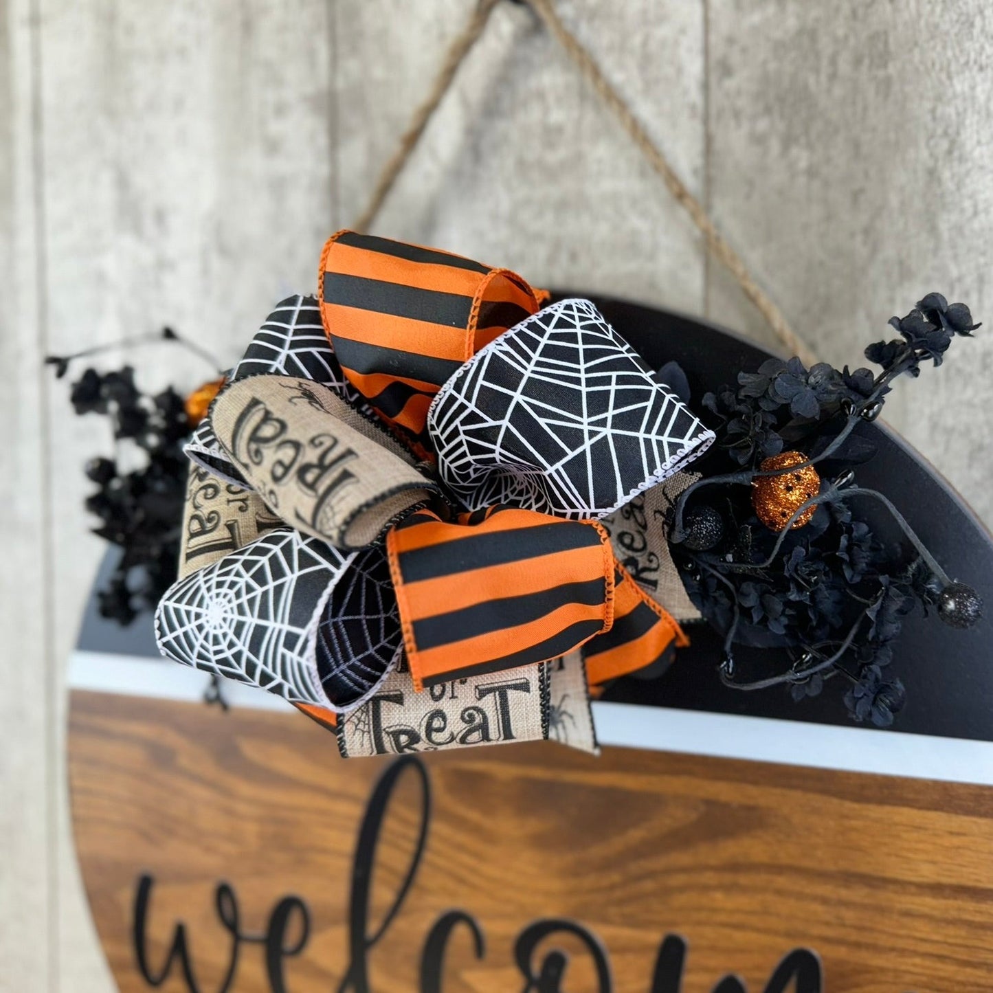 Trick or Treat Halloween Interchangeable Bow