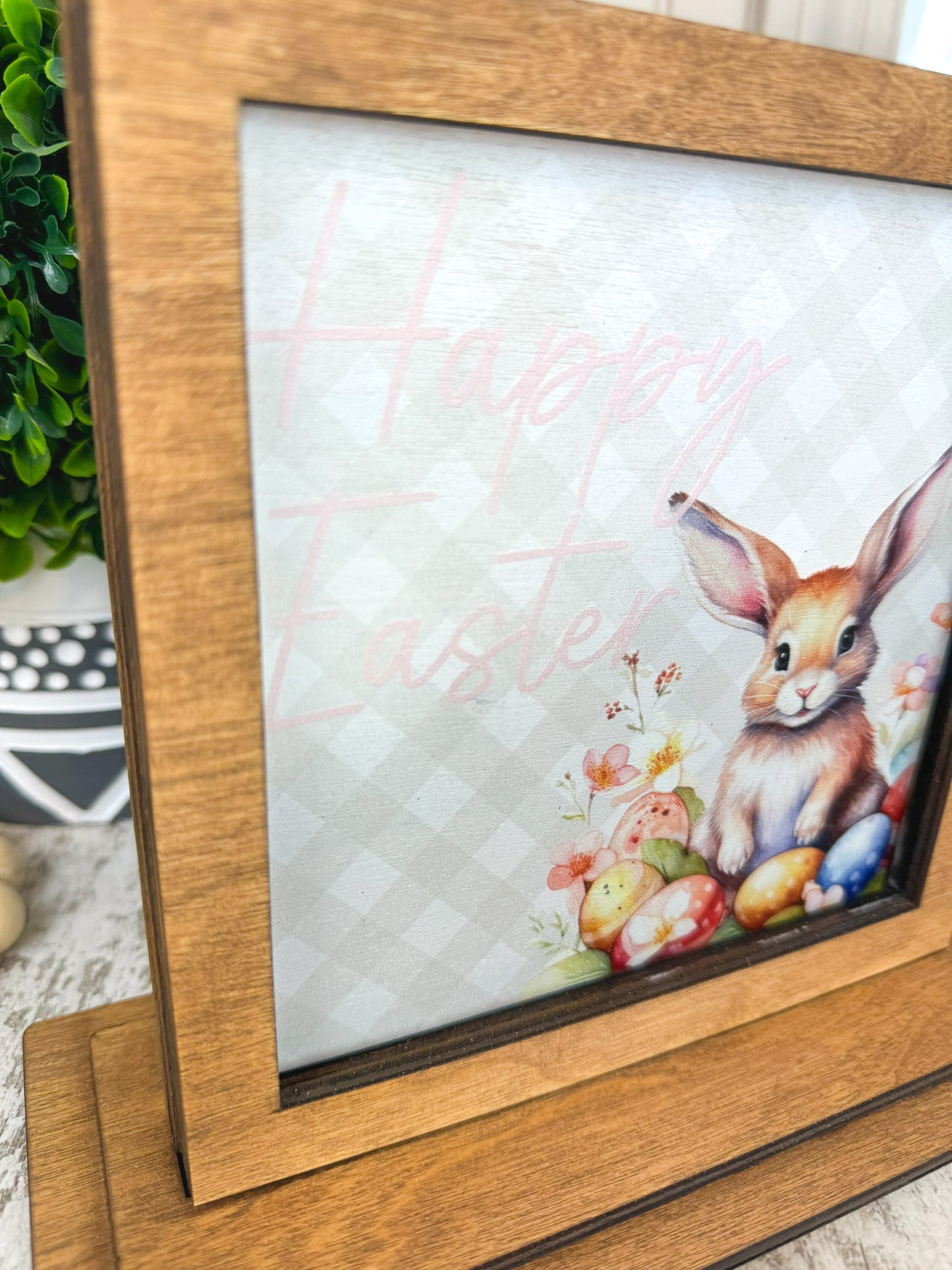 Happy Easter Bunny Interchangeable Shelf Sitter Plate (Copy)