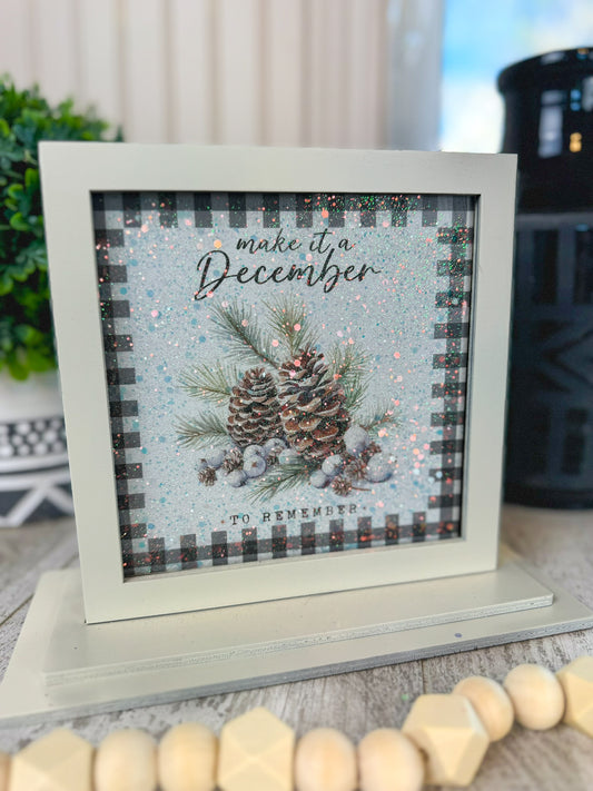 Make It a December to Remember Interchangeable Shelf Sitter Plate