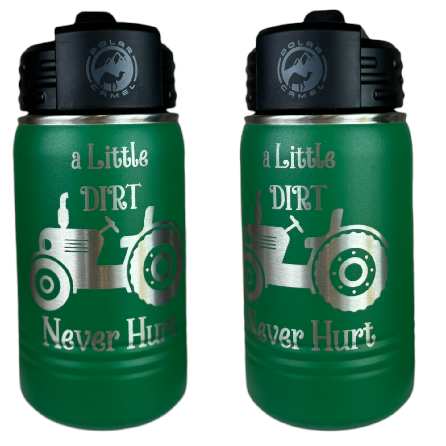 A Little Dirt Never Hurt Kids 12oz Water Bottle