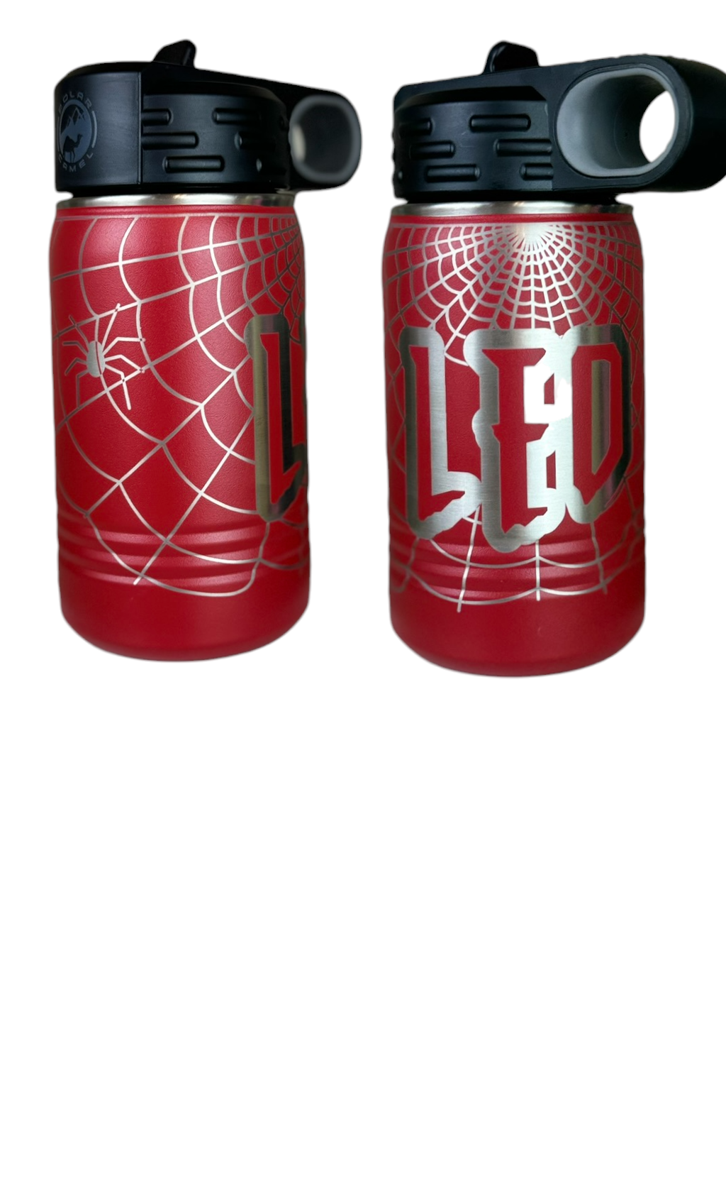 Personalized Spider Web Kids 12oz Water Bottle