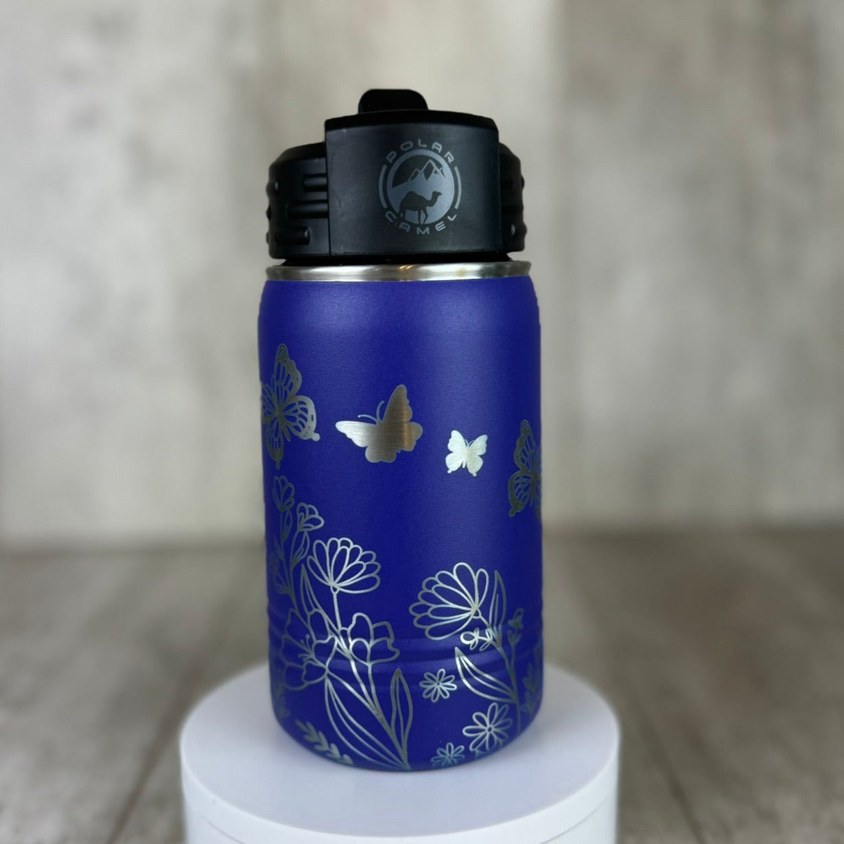 Butterfly & Wildflowers Kids 12oz Water Bottle