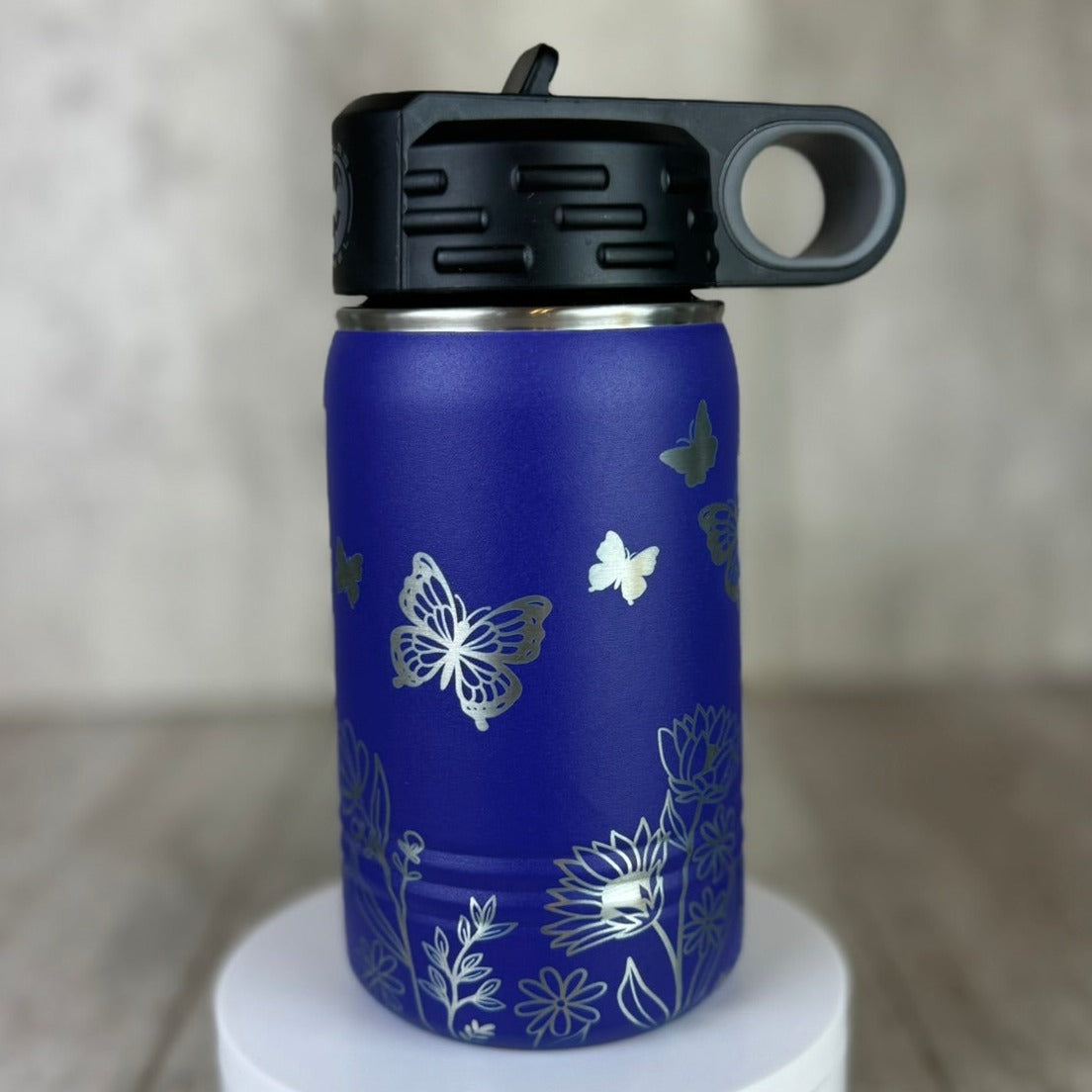 Butterfly & Wildflowers Kids 12oz Water Bottle