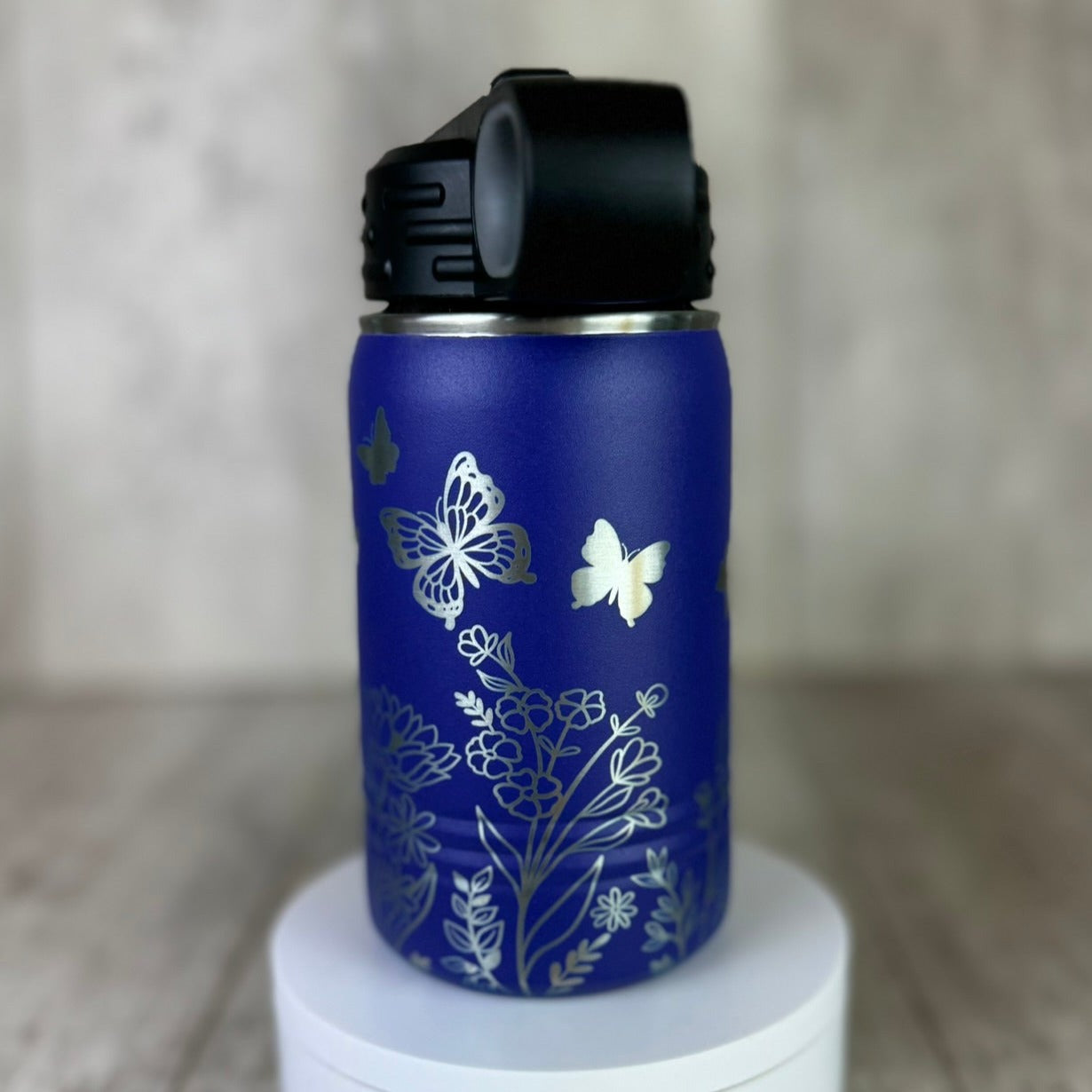 Butterfly & Wildflowers Kids 12oz Water Bottle