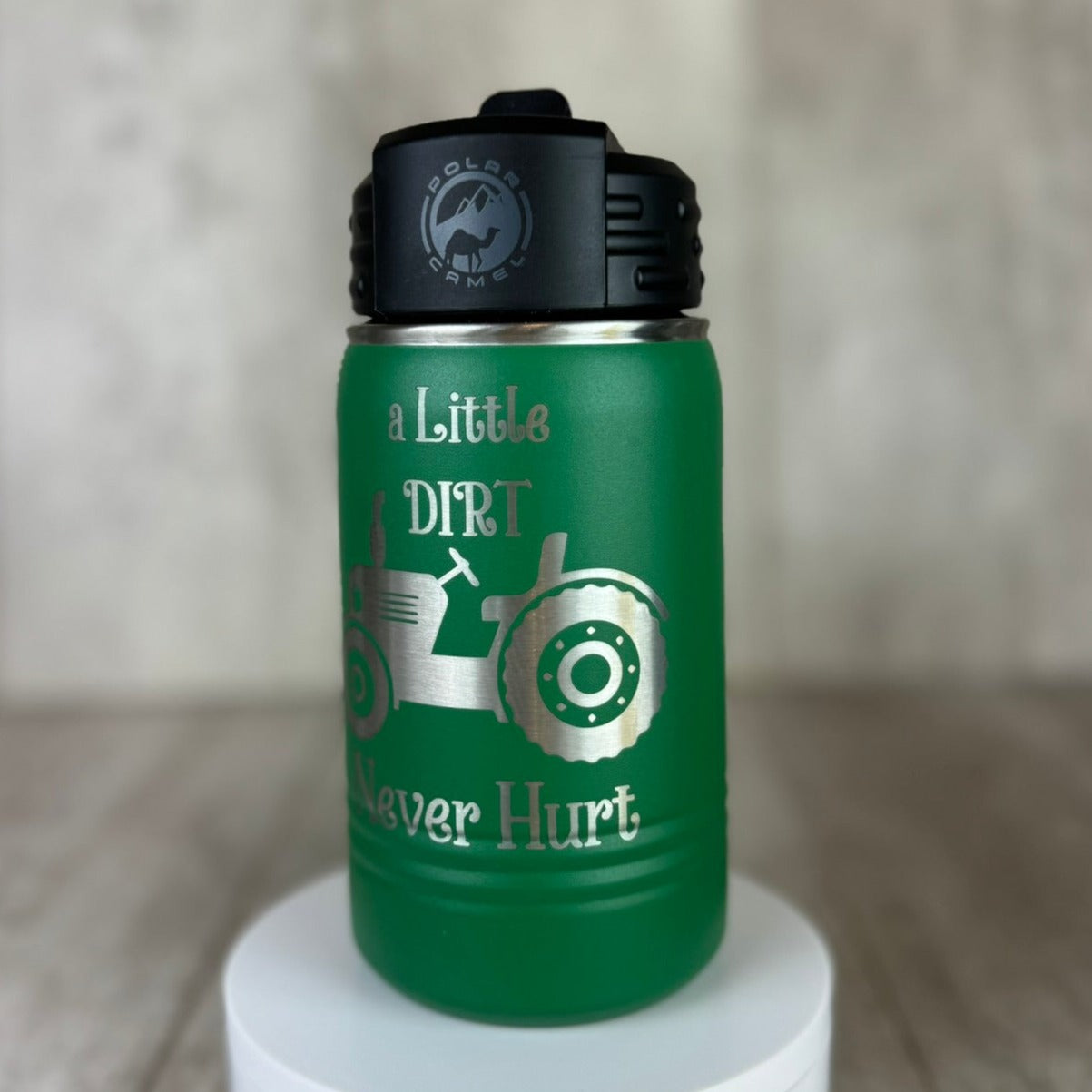 A Little Dirt Never Hurt Kids 12oz Water Bottle