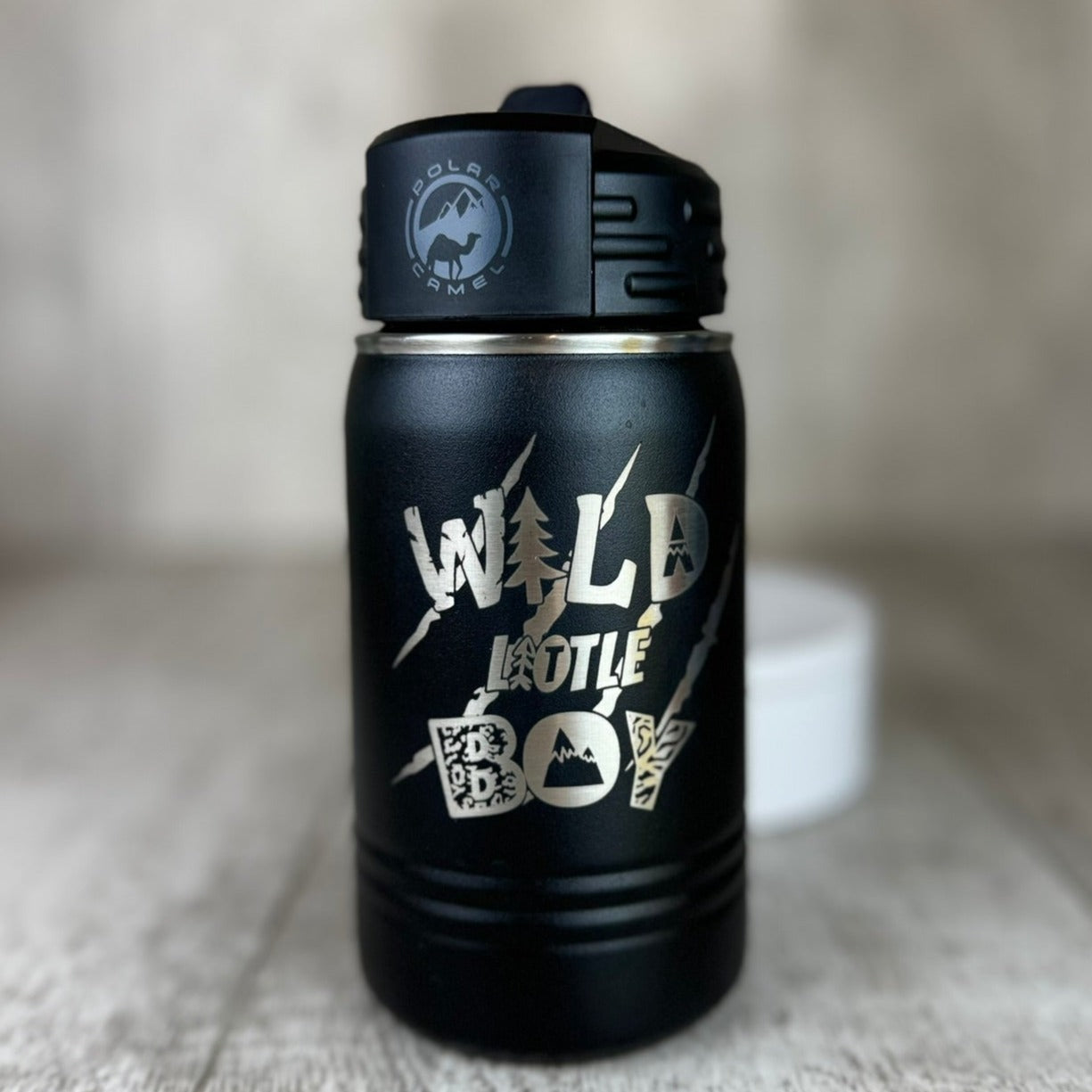 Wild Little Boy Kids 12oz Water Bottle