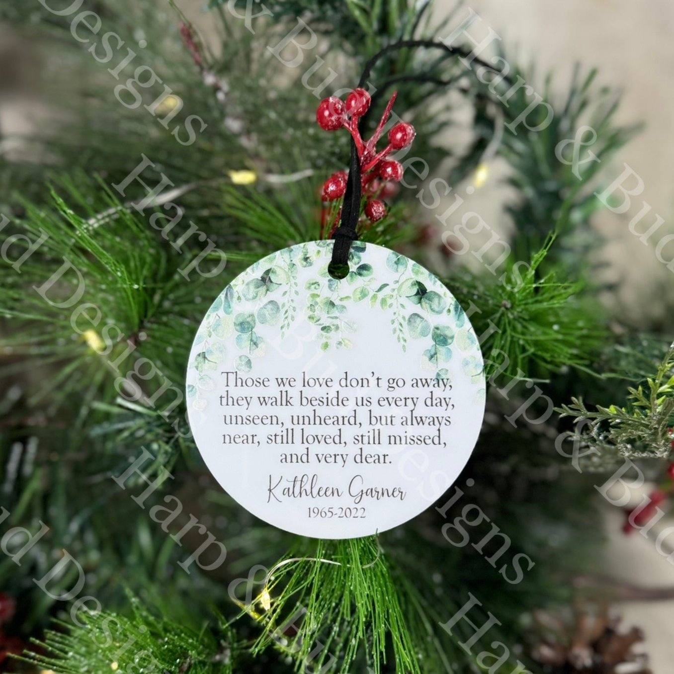 Personalized Memorial Christmas Ornament