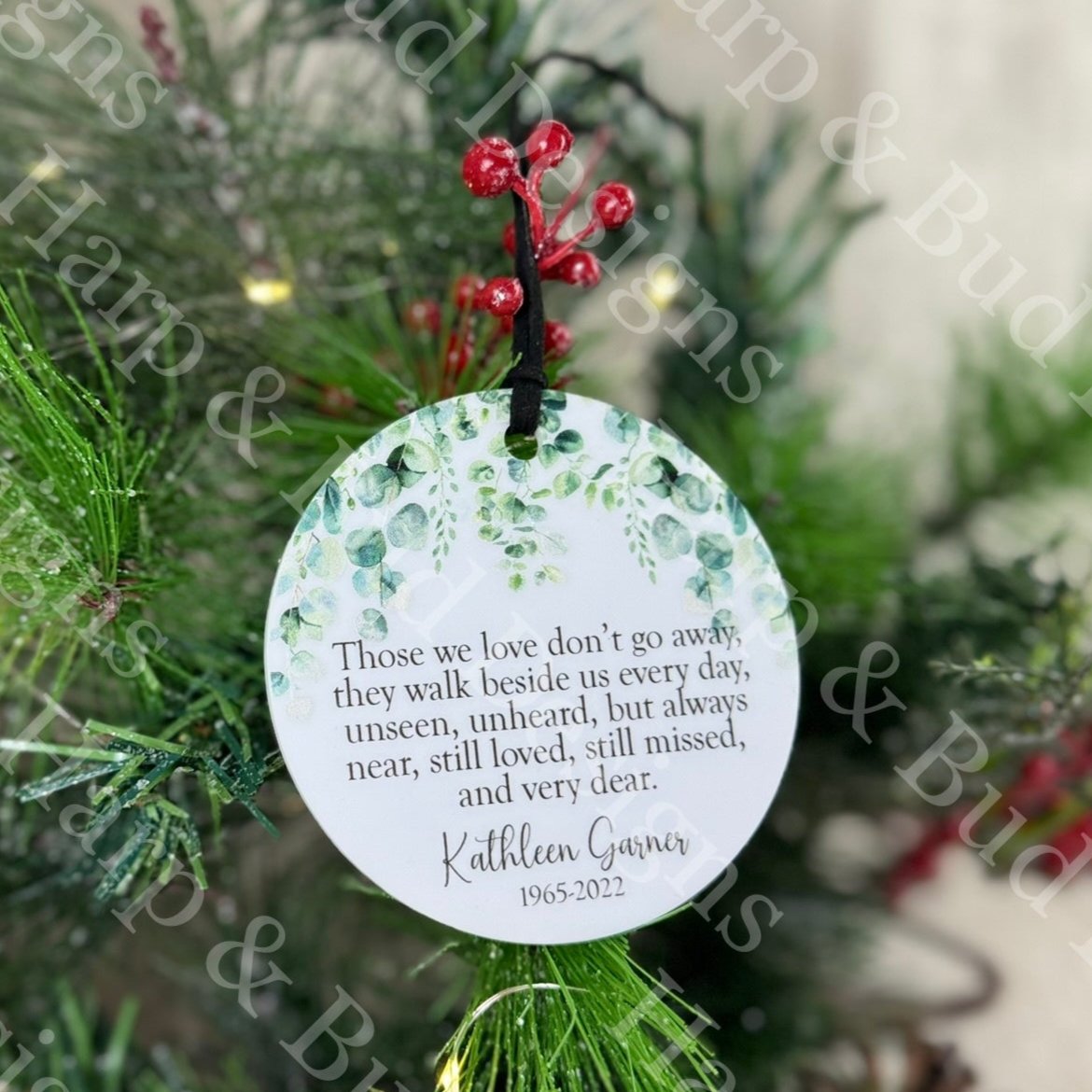 Personalized Memorial Christmas Ornament