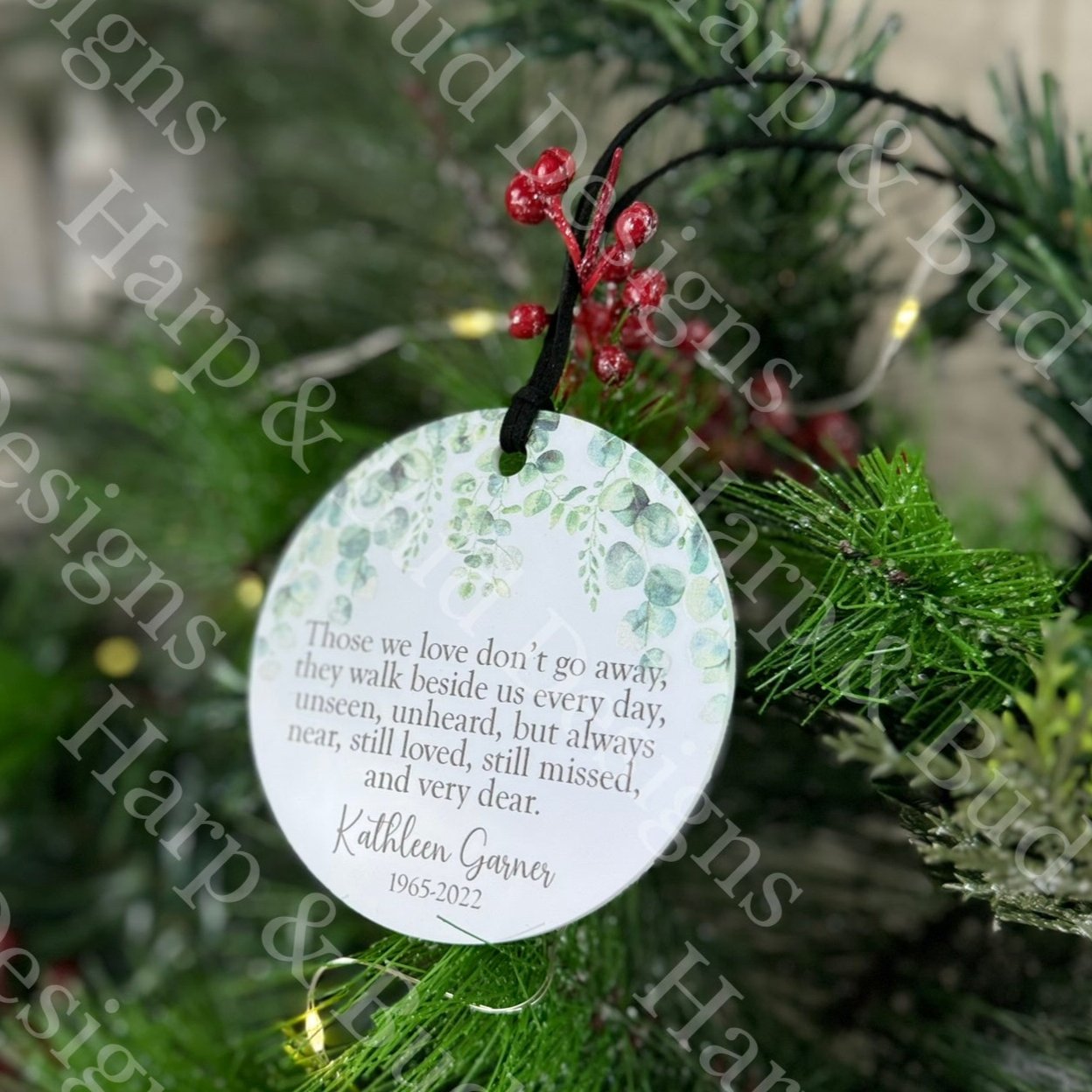 Personalized Memorial Christmas Ornament