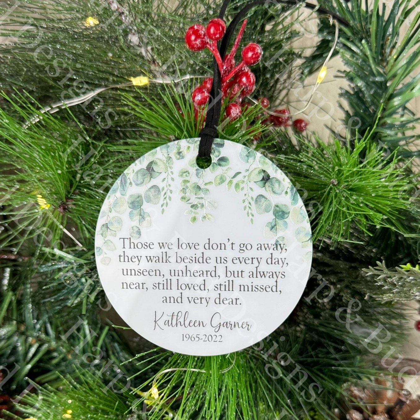 Personalized Memorial Christmas Ornament