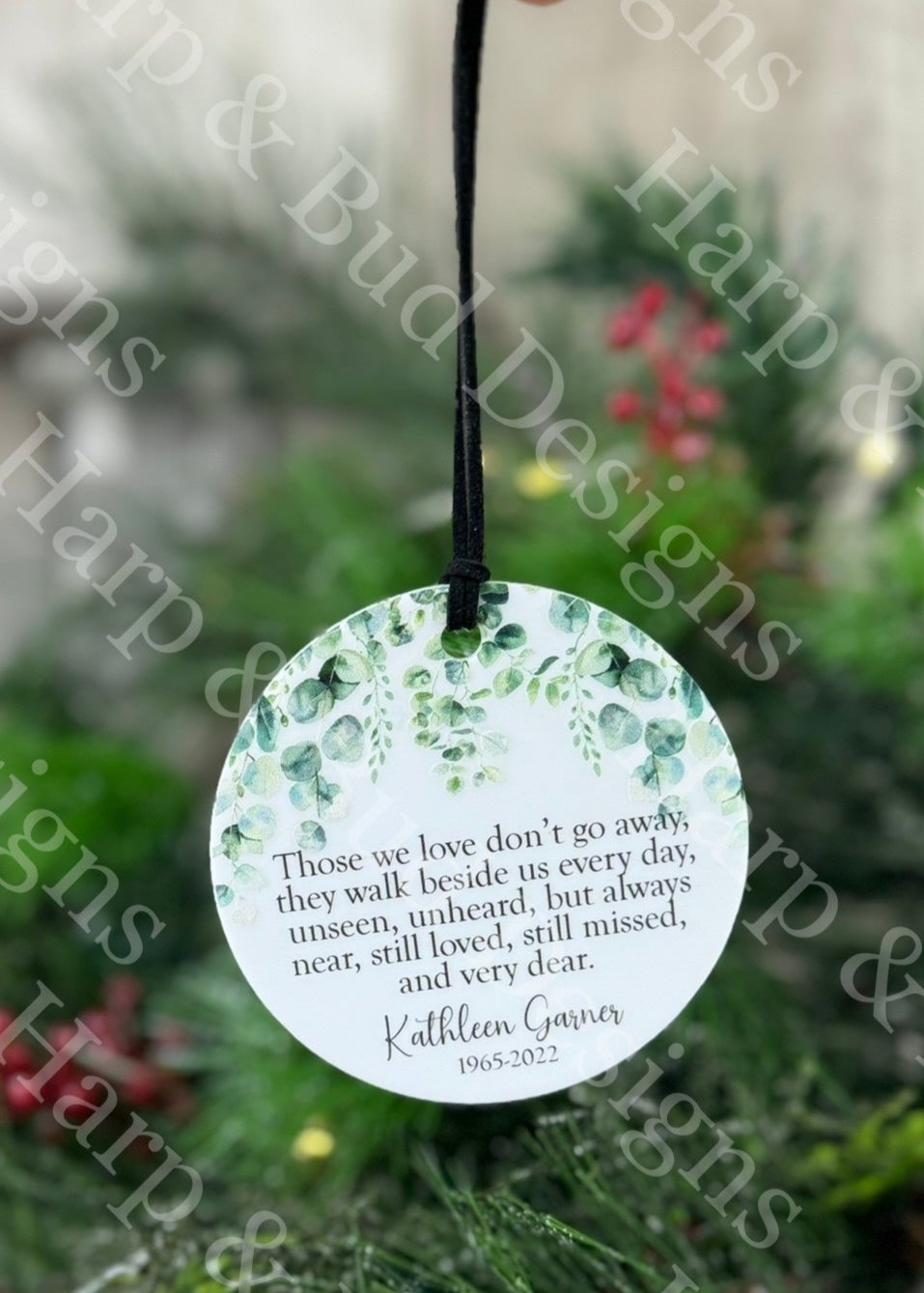 Personalized Memorial Christmas Ornament