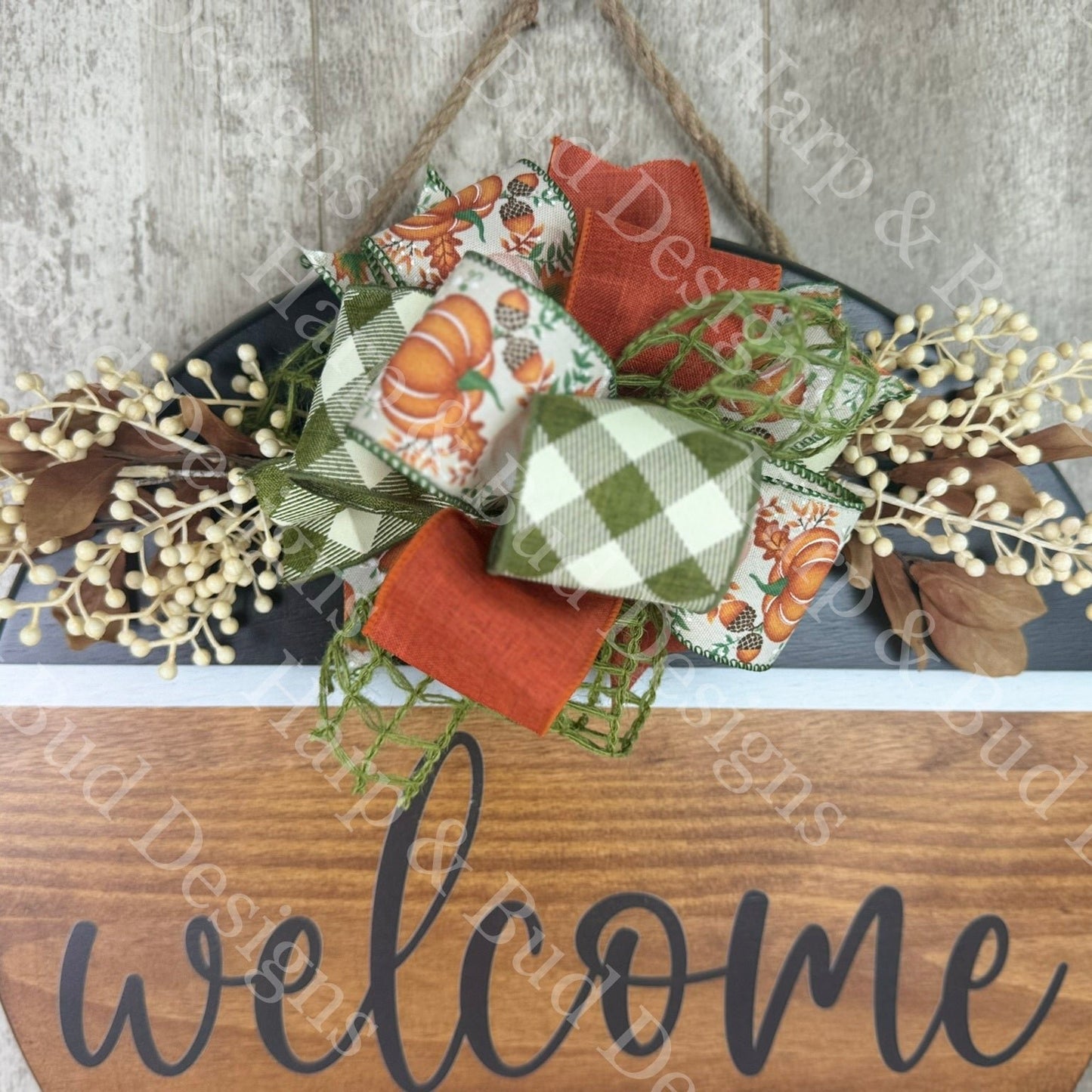 Olive & Terracotta Pumpkin Fall Interchangeable Bow