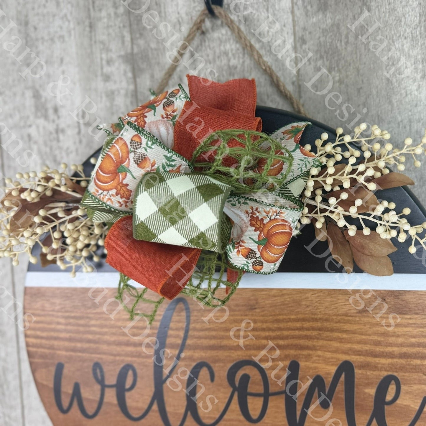 Olive & Terracotta Pumpkin Fall Interchangeable Bow