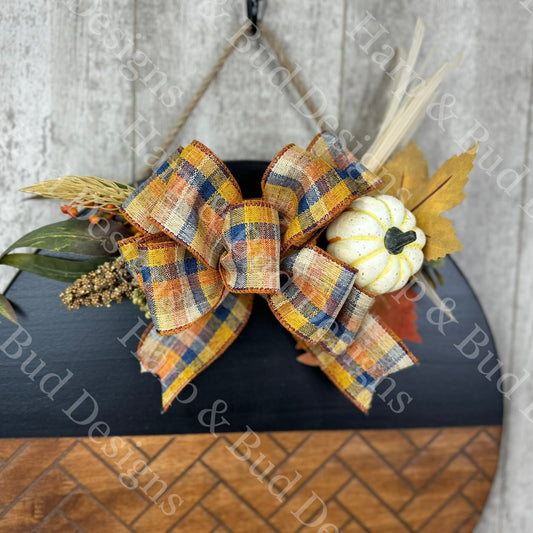 Fall Plaid Interchangeable Bow