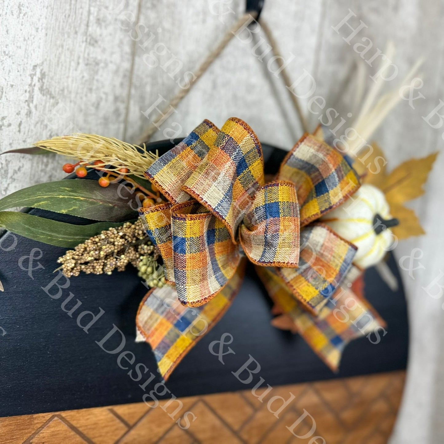 Fall Plaid Interchangeable Bow