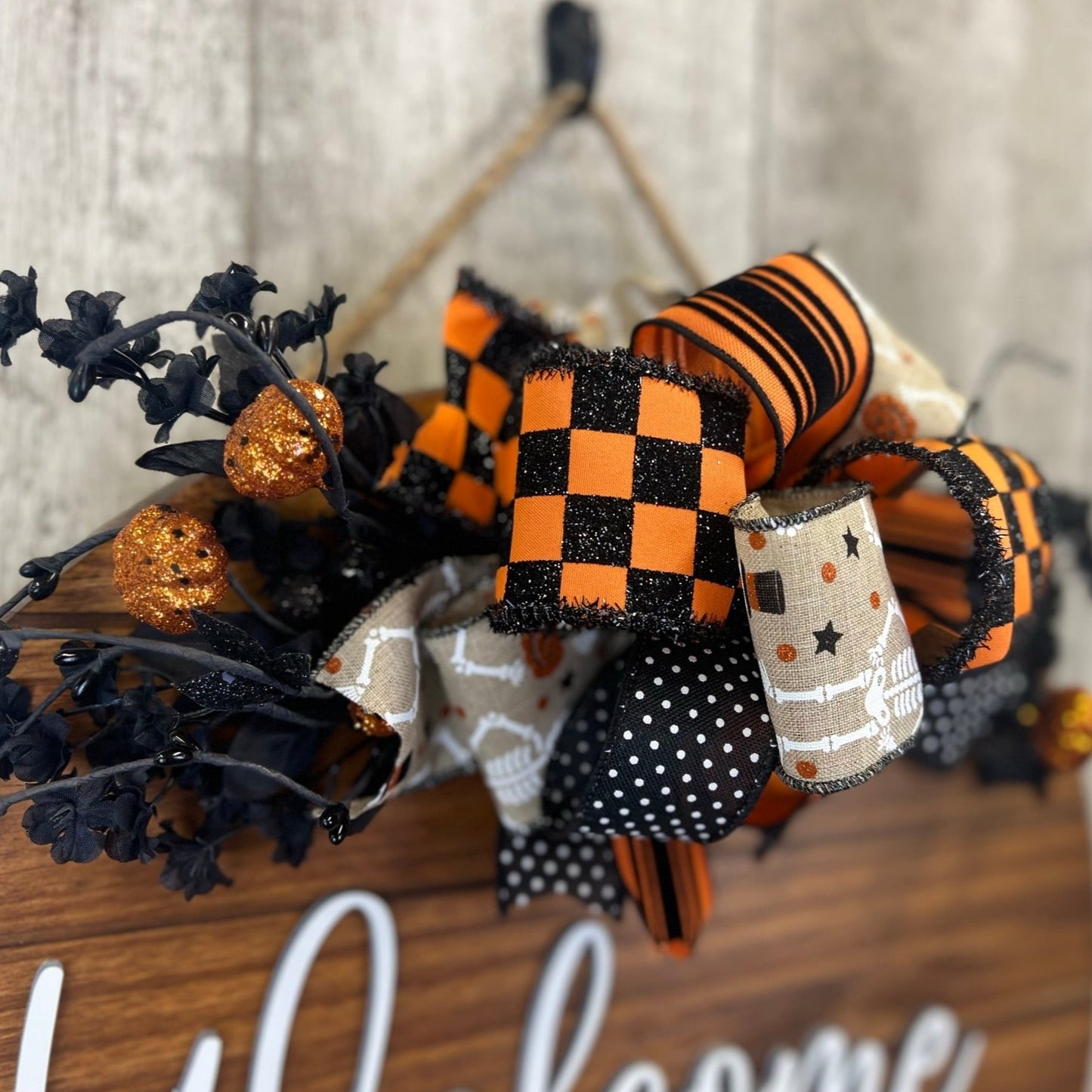 Skeleton Halloween Interchangeable Bow