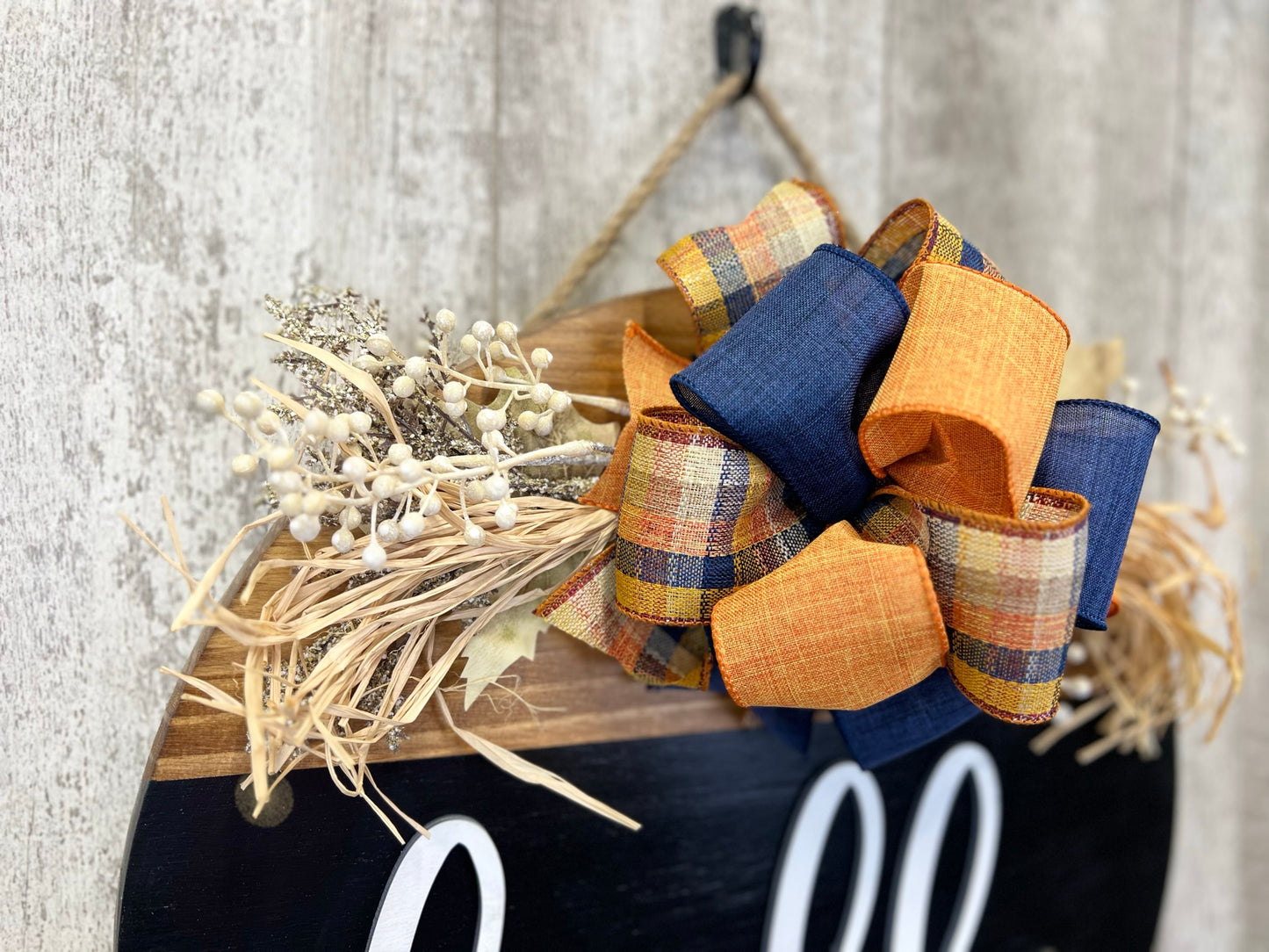 Autumn Plaid Interchangeable Bow Attachment