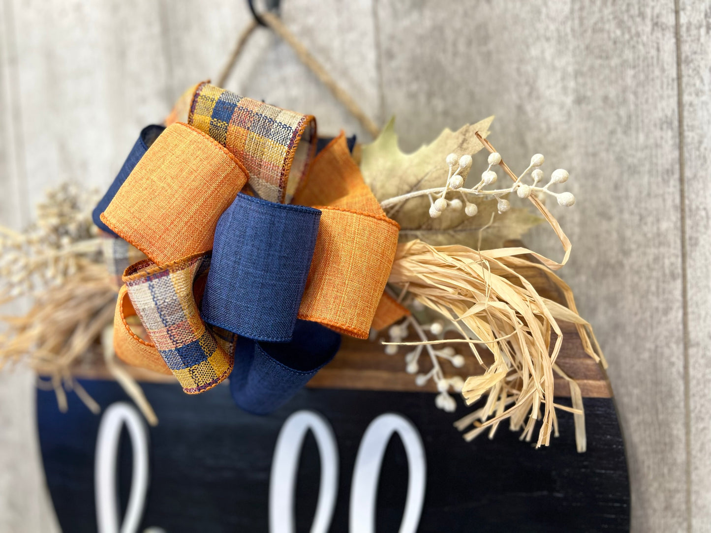 Autumn Plaid Interchangeable Bow Attachment