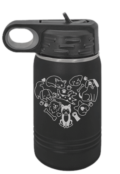 Puppy Love Kids 12oz Water Bottle