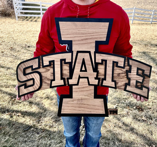 Iowa State Oak Sign