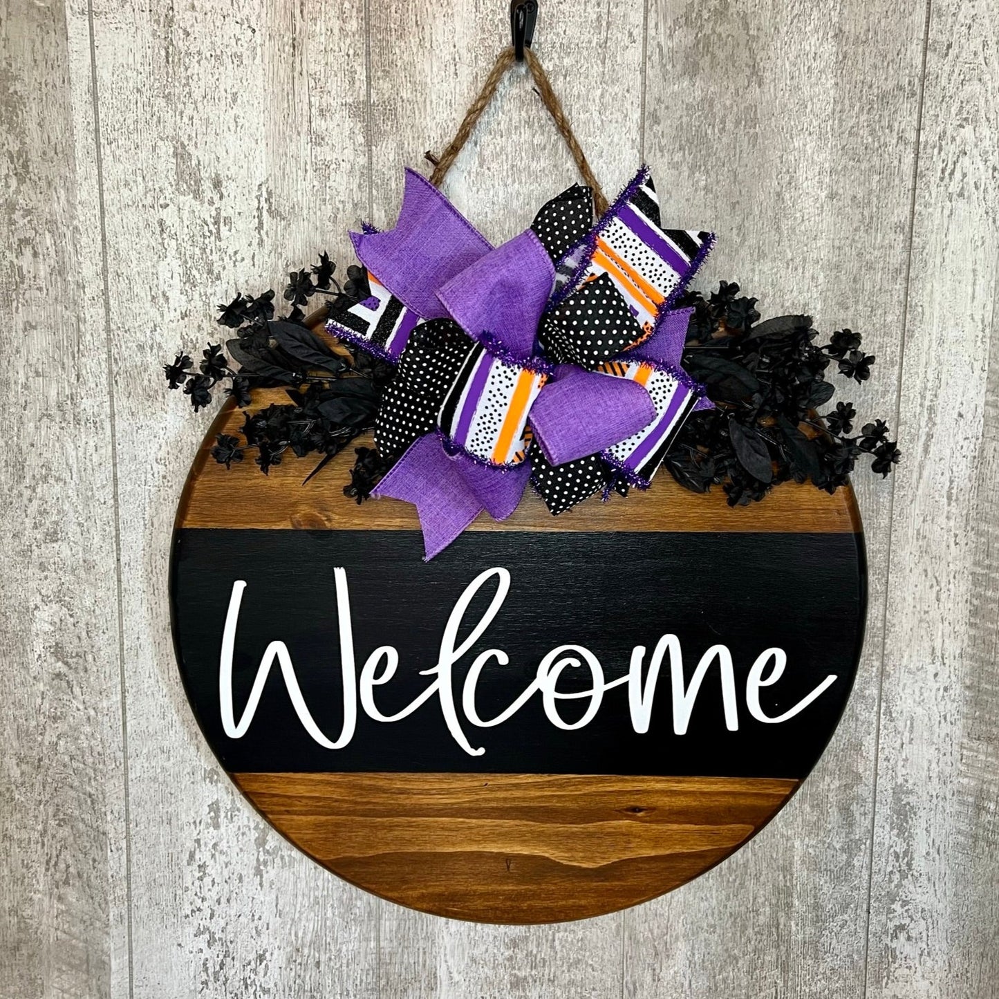 Purple & Orange Halloween Interchangeable Bow