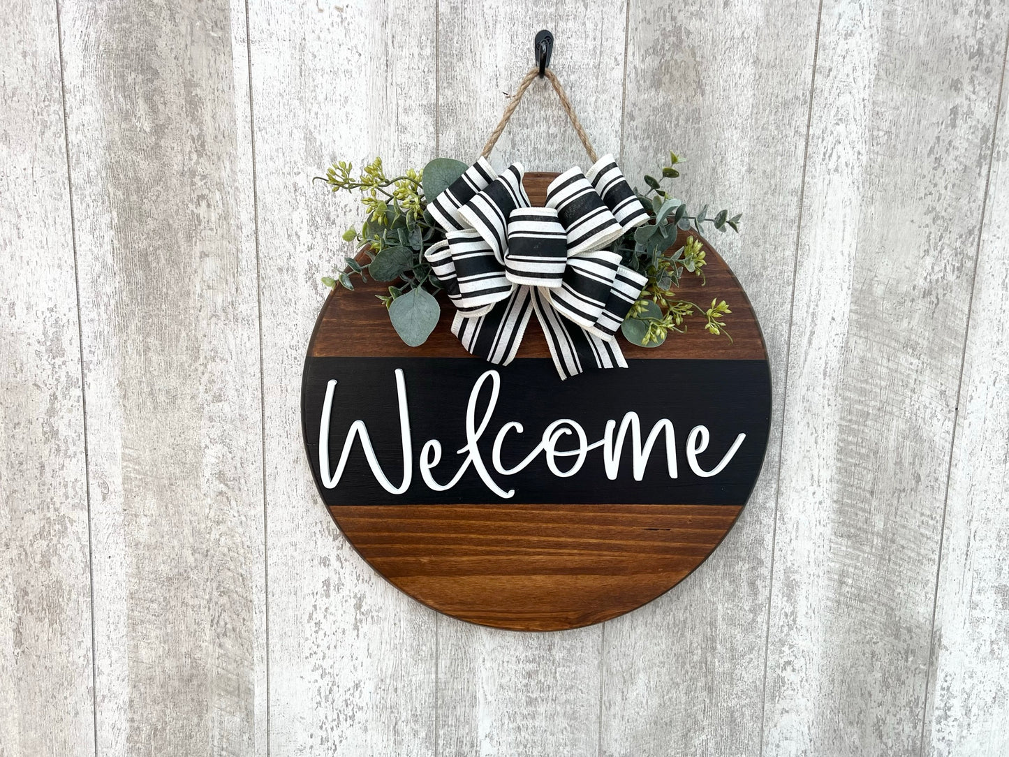 Welcome Interchangeable Door Hanger, Front Door Welcome Sign