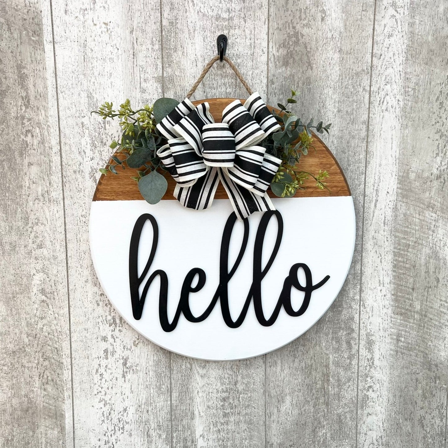 Hello Door Hanger, Interchangeable Front Door Decor