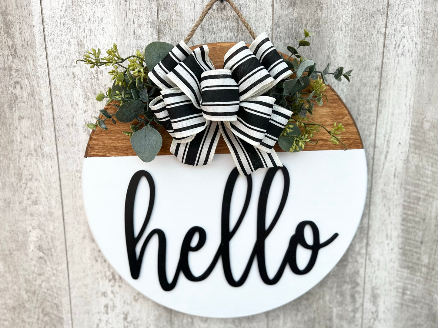 Hello Door Hanger, Interchangeable Front Door Decor