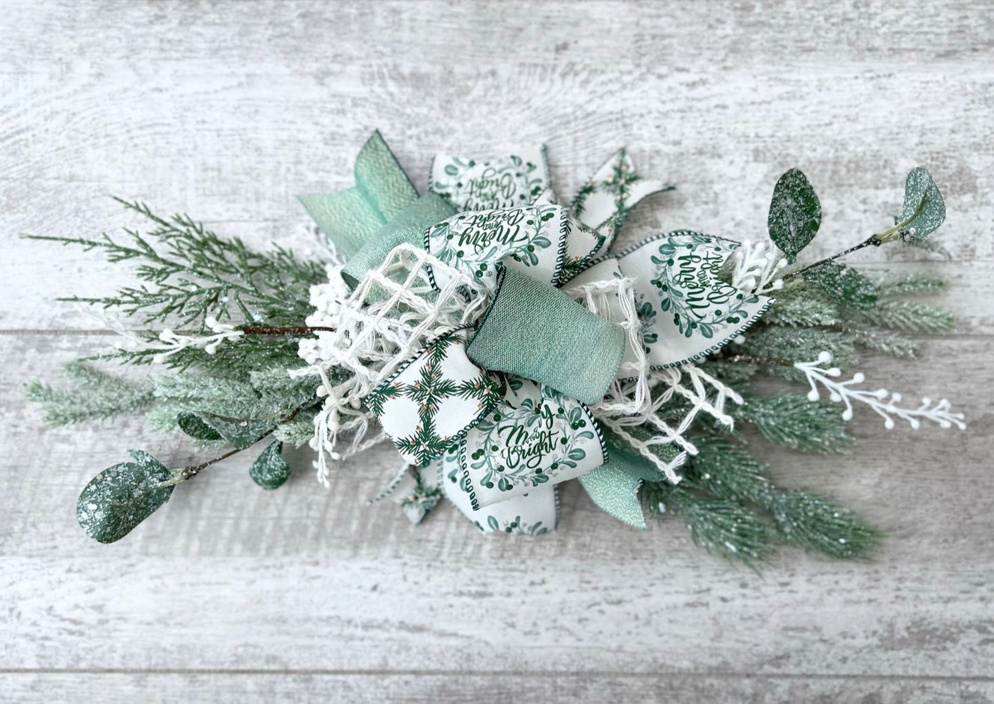 Sage Green Merry & Bright Interchangeable Bow