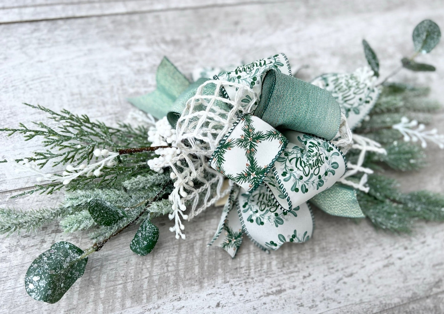 Sage Green Merry & Bright Interchangeable Bow