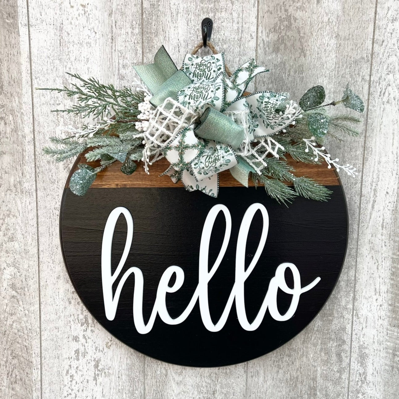 Sage Green Merry & Bright Interchangeable Bow