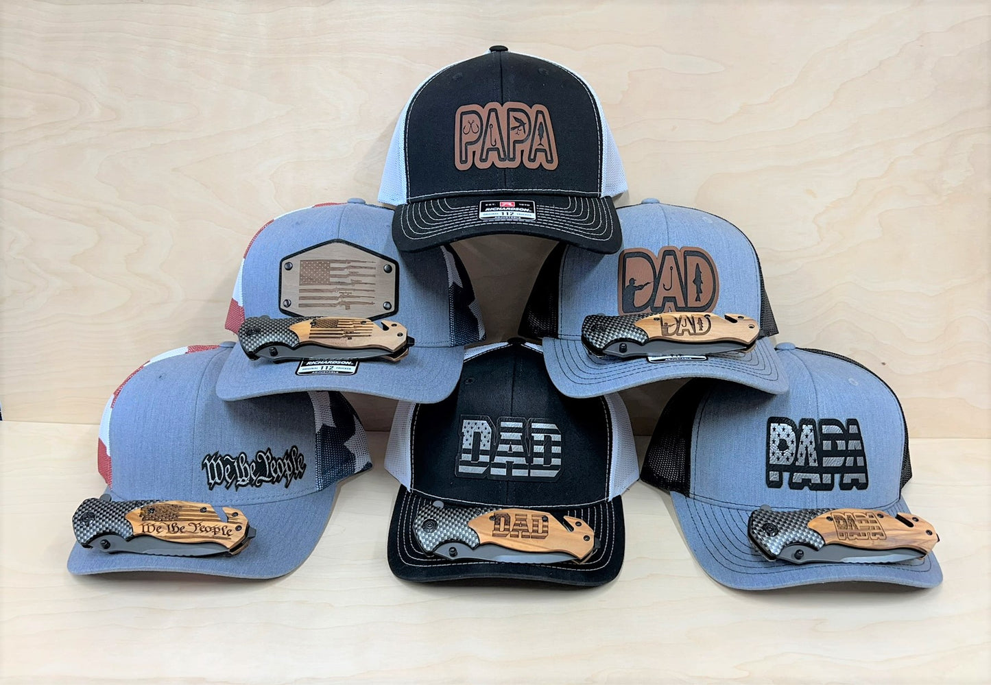 Fathers Day Bundle We The People Hat & Knife