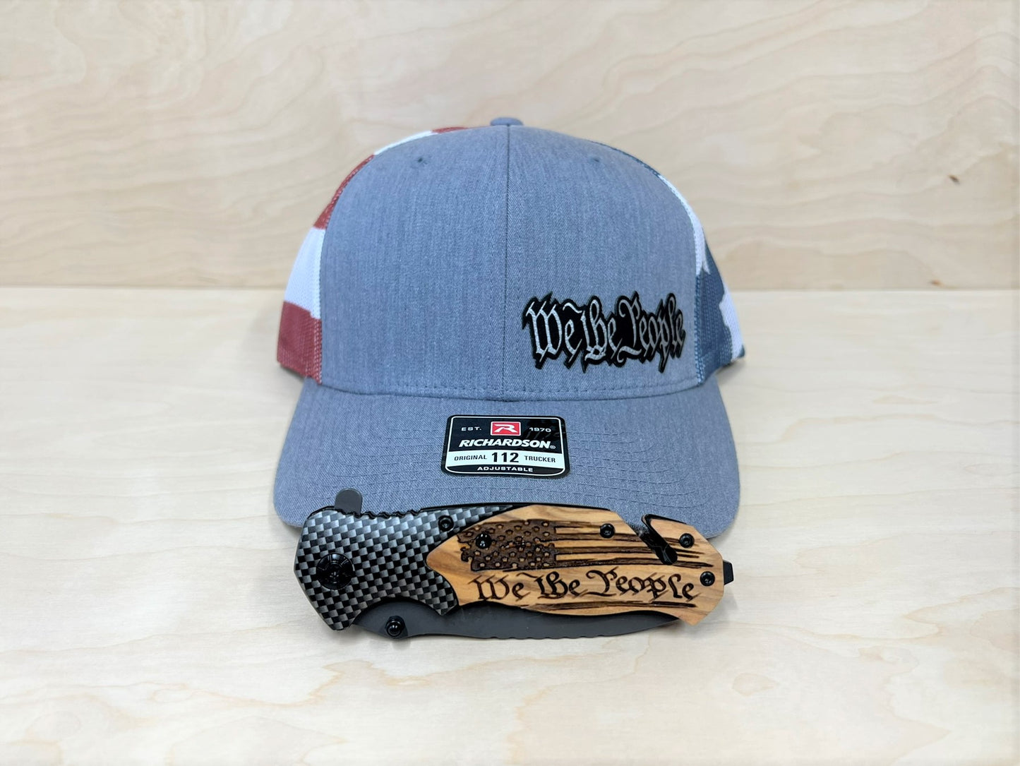 Fathers Day Bundle We The People Hat & Knife