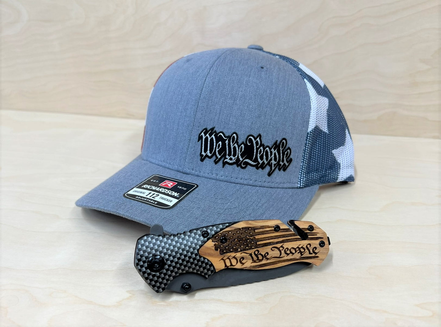 Fathers Day Bundle We The People Hat & Knife