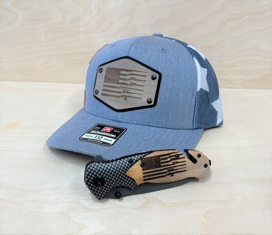 Fathers Day Bundle Firearm Hat & Knife