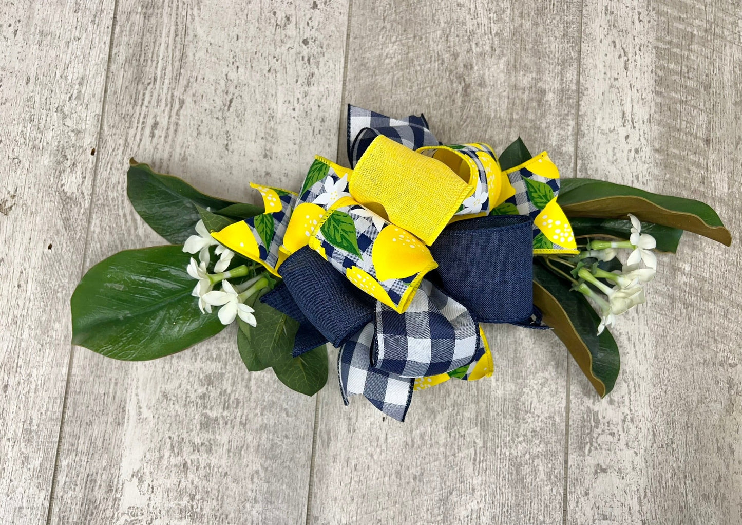 Lemon & Plaid Interchangeable Bow Attachment