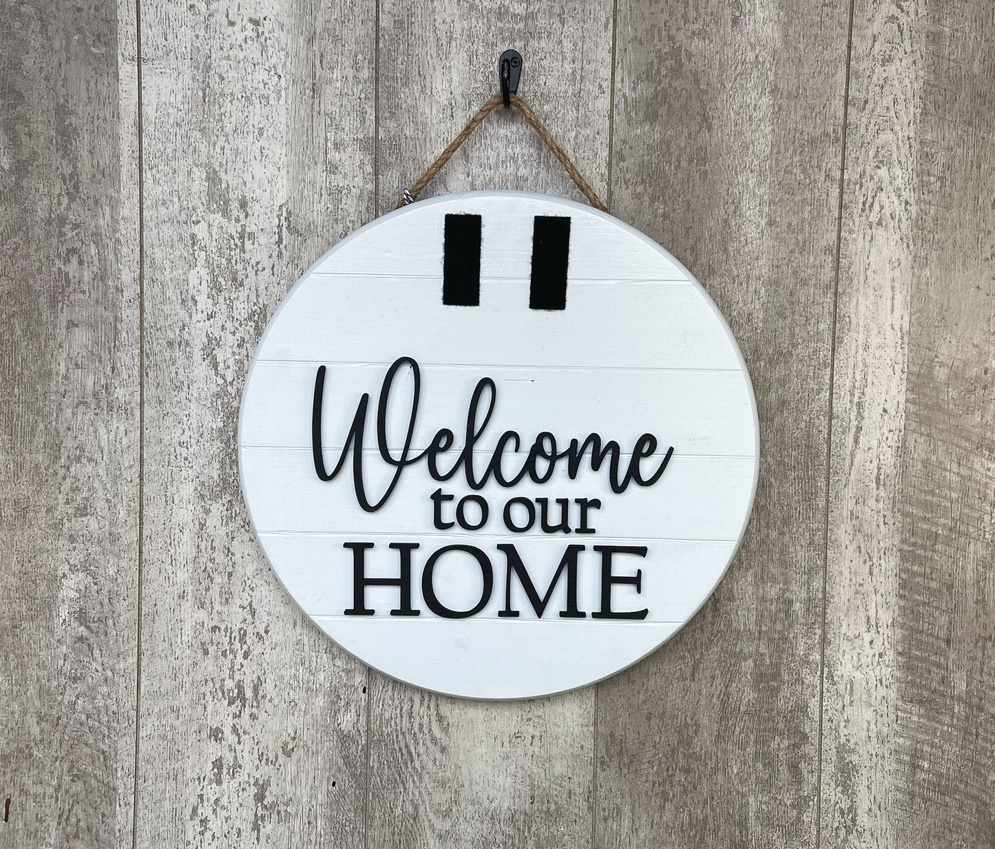 Welcome To Our Home Door Hanger, Interchangeable Door Hanger