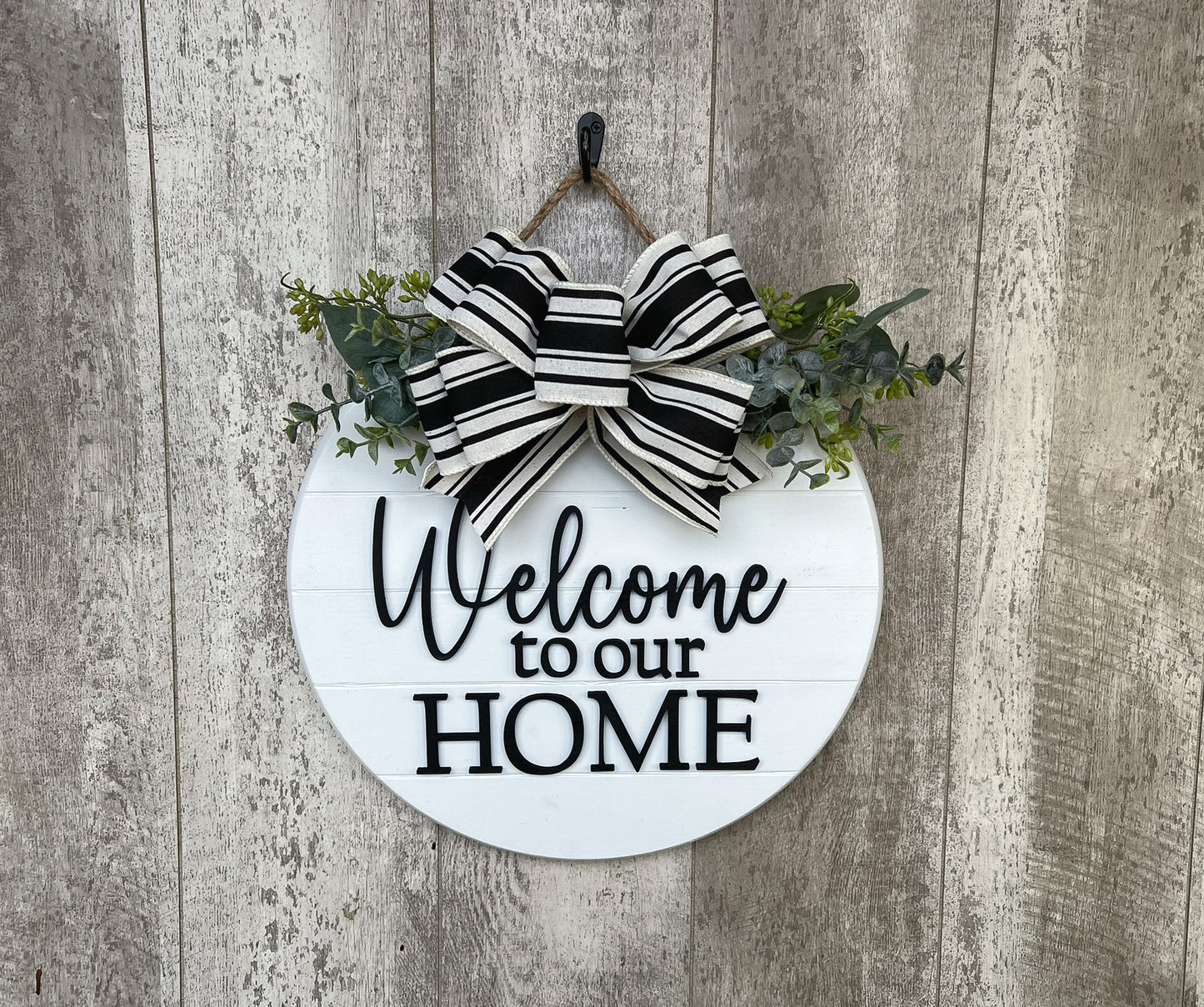 Welcome To Our Home Door Hanger, Interchangeable Door Hanger