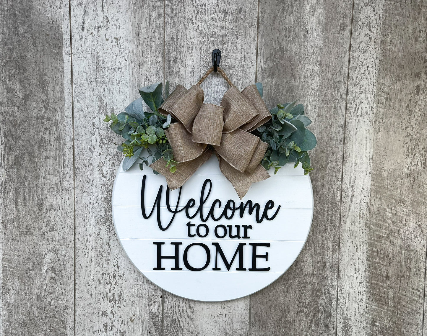 Welcome To Our Home Door Hanger, Interchangeable Door Hanger