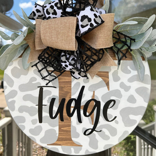 Shiplap Last Name Door Hanger, Initial Door Sign, Farmhouse Sign,  Personalized Door Hanger, Wedding Gift, Wedding Sign